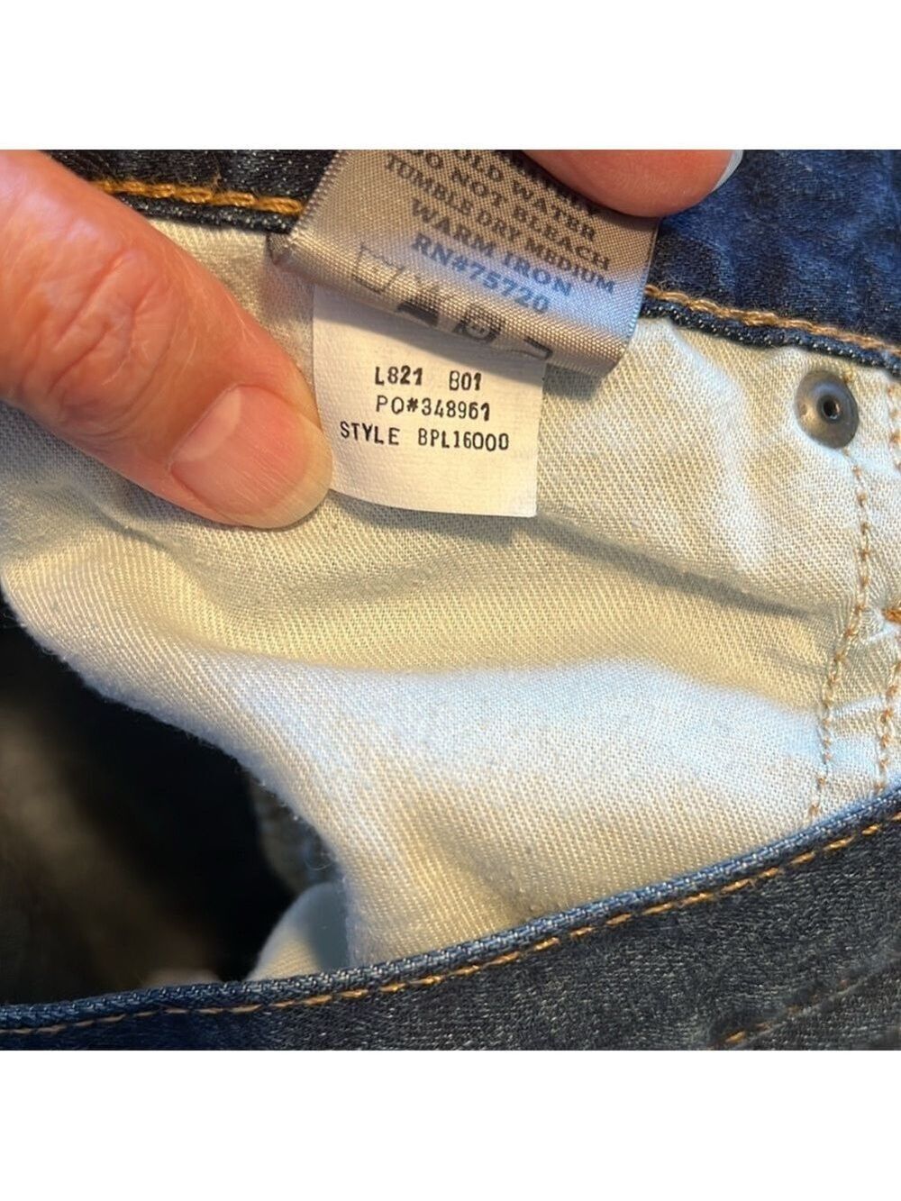BKE Jake Straight Dark Wash Stretch Jeans Size 32L - Picture 12 of 14